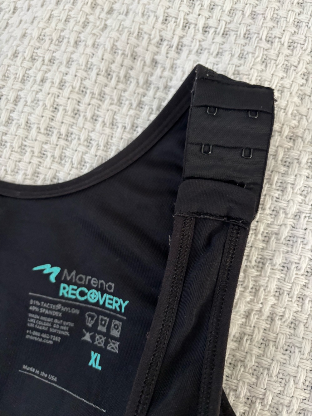 Marena RecoveryRX Black Full-Body Compression Bodysuit with Adjustable Straps - Picture 3 of 7